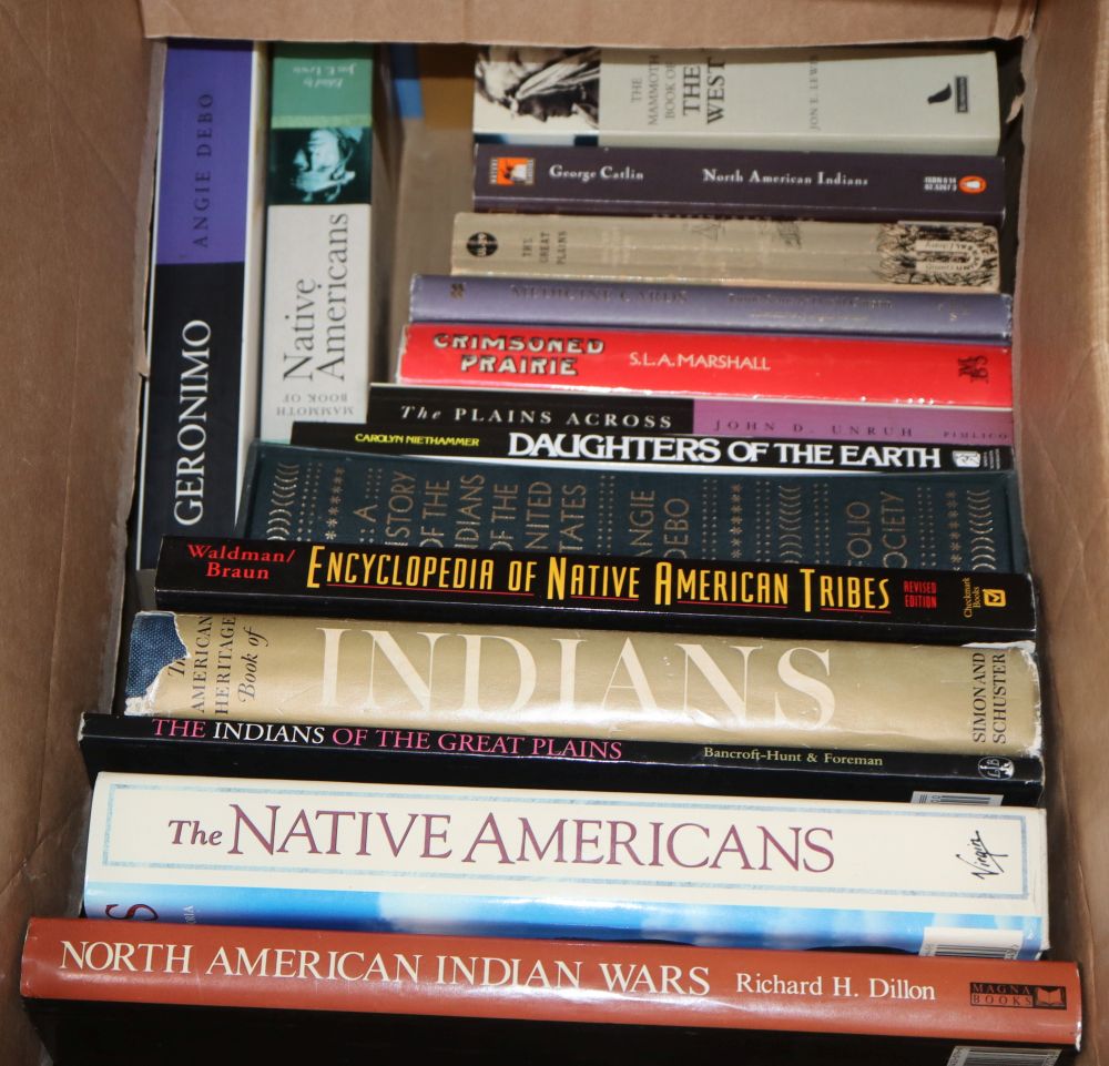 A collection of books on North American Indians